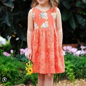Matilda Jane orange lace dress